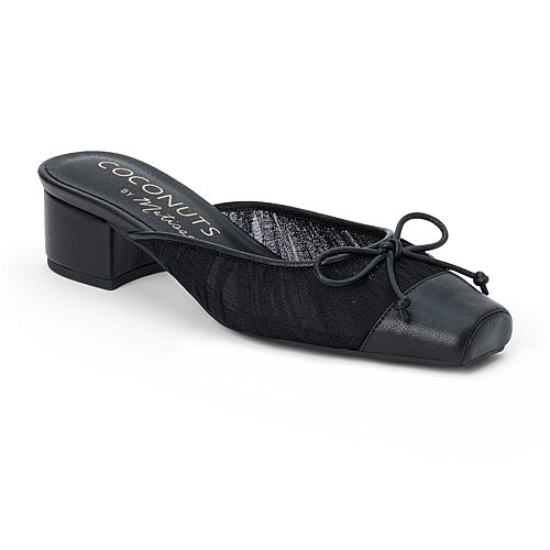 Coconuts By Matisse Geneva Womens Square Closed Toe Mules In Black