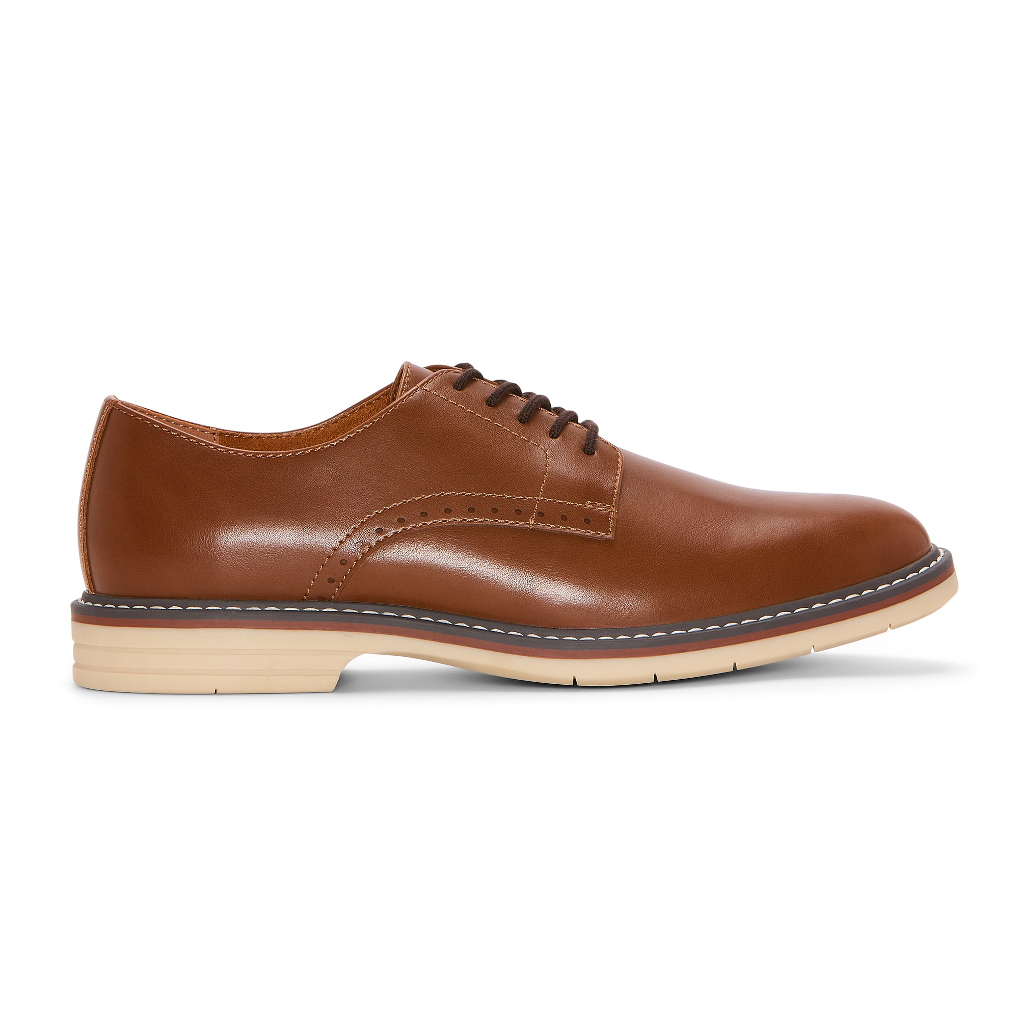 Stafford Mens Bern Round Closed Toe Oxford Shoes