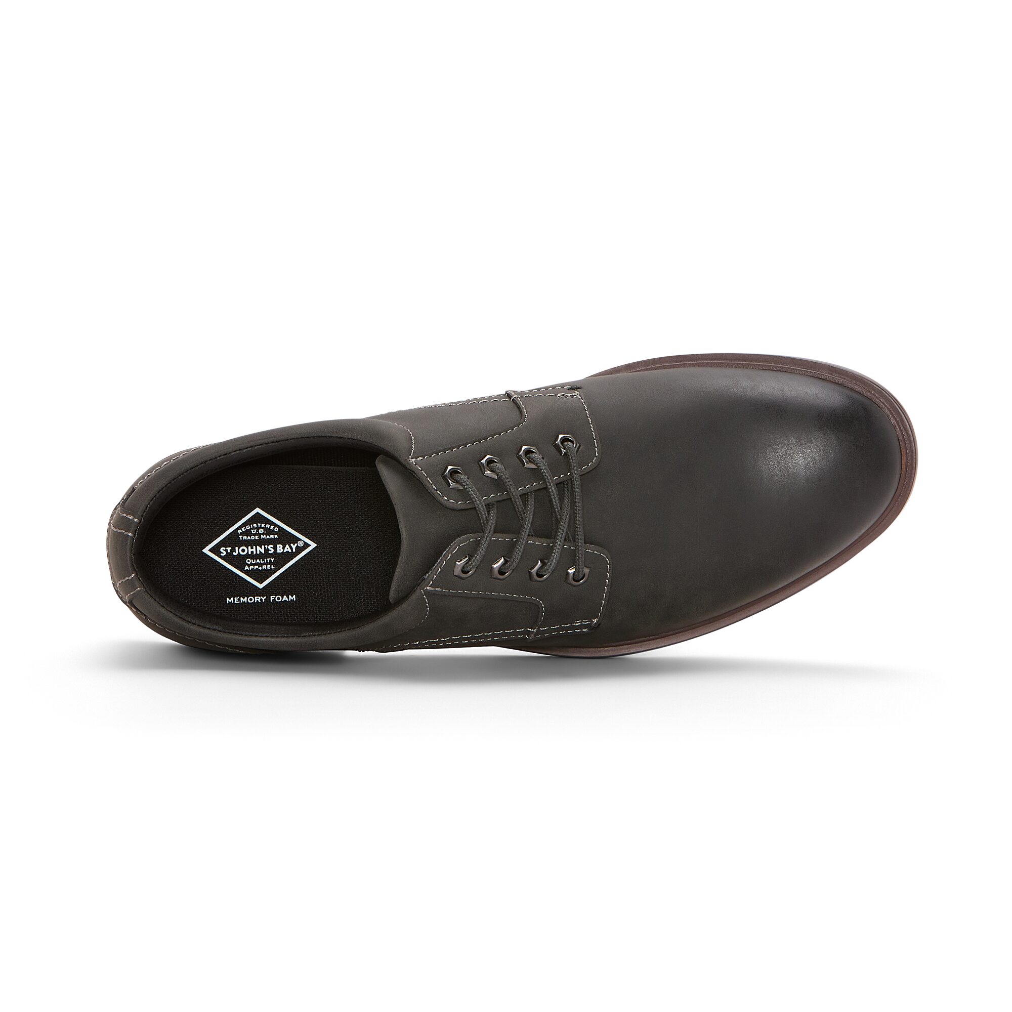 St. John's Bay Potter Mens Round Closed Toe Oxford Shoes