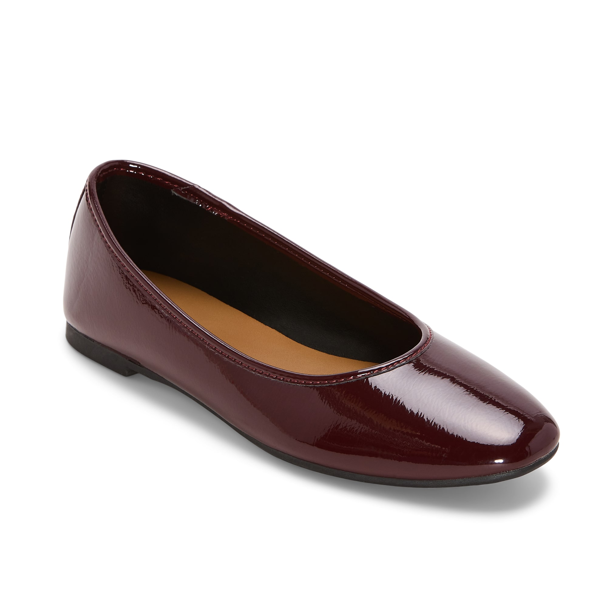 a.n.a Womens Almond Closed Toe Ballet Flats