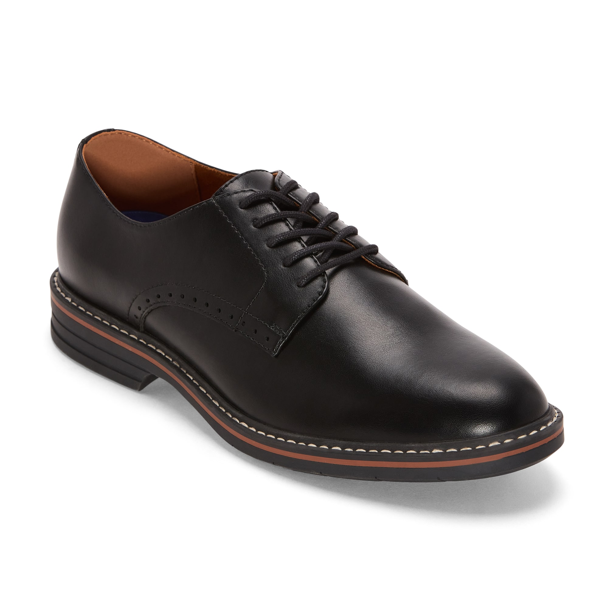 Stafford Mens Bern Round Closed Toe Oxford Shoes