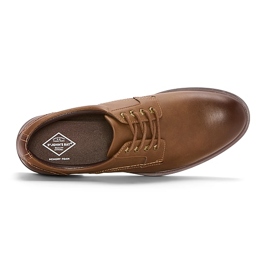 St. John's Bay Potter Mens Round Closed Toe Oxford Shoes