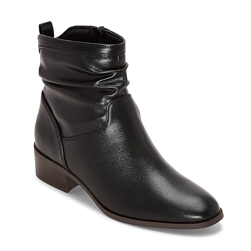 St. John's Bay Womens Finella Block Heel Booties In Black