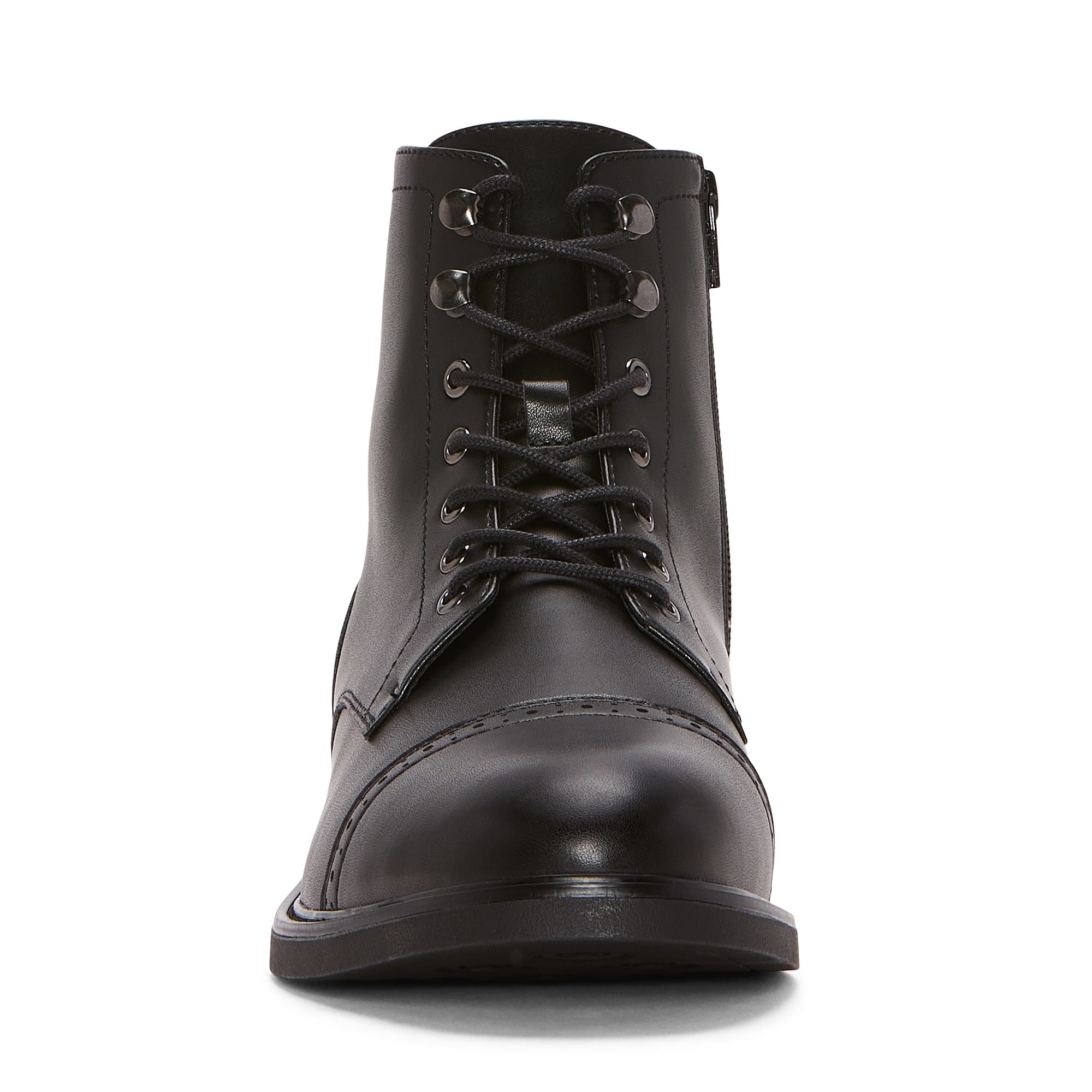 Stafford Mens Lugo Flat Heel Lace Up Boots