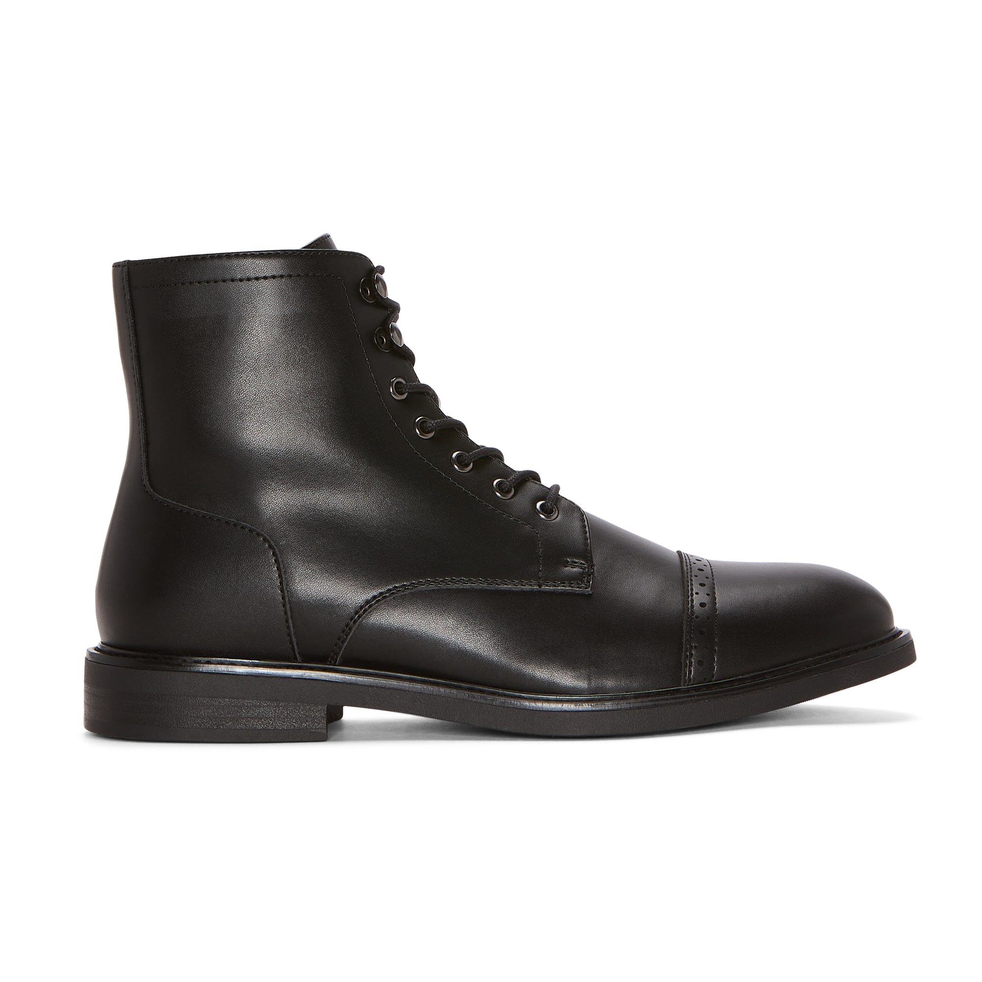 Stafford Mens Lugo Flat Heel Lace Up Boots