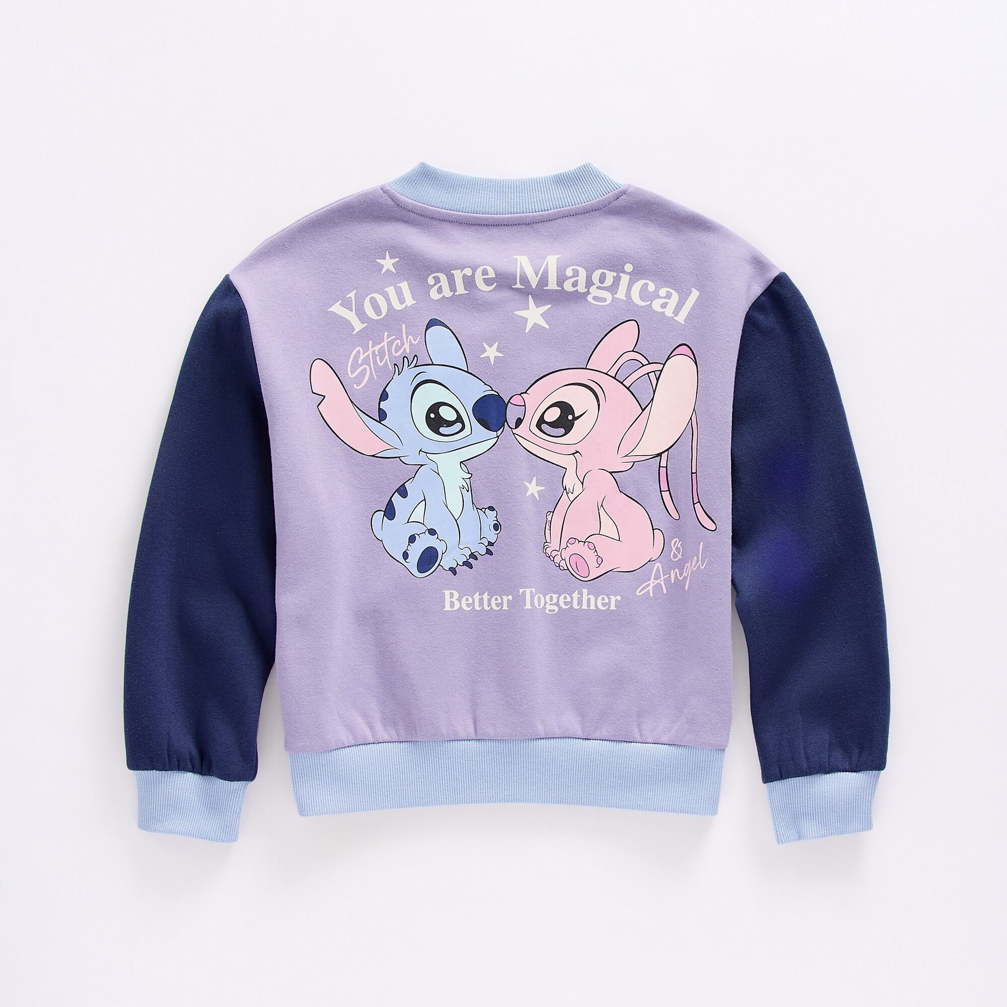 Disney Collection Girls Lilo & Stitch Fleece Bomber Jacket