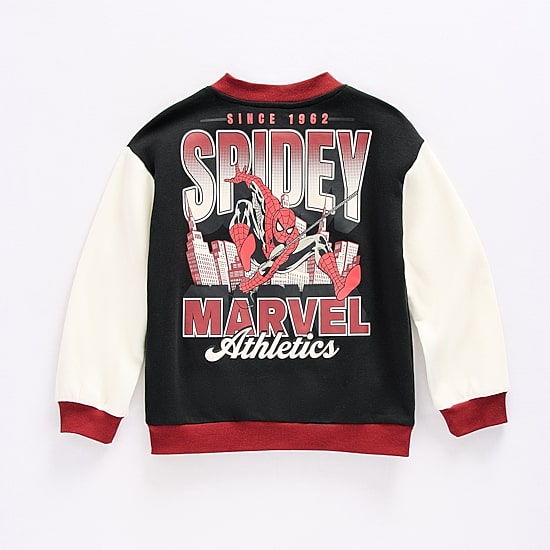 Disney Collection Boys Marvel Spiderman Bomber Jacket