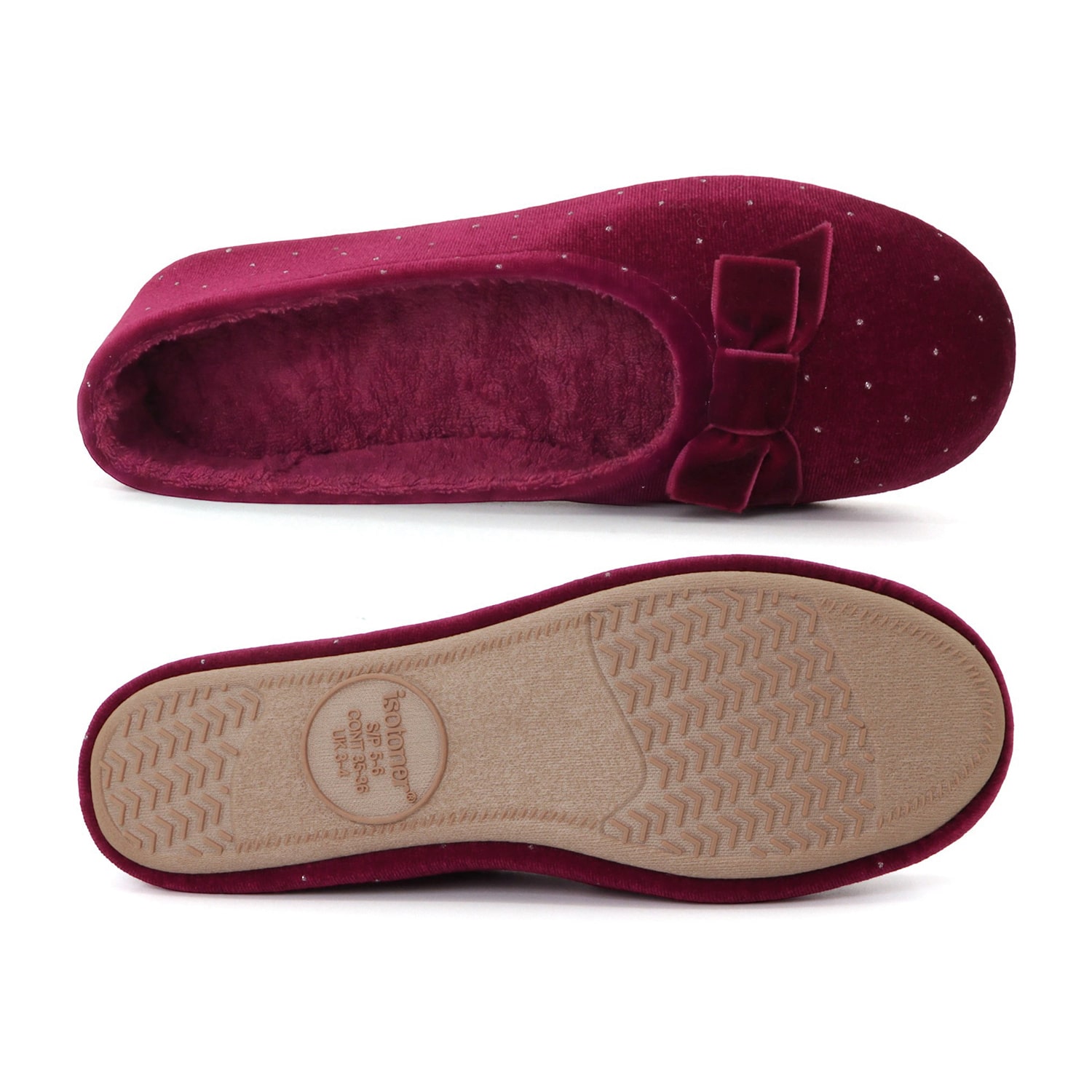 Isotoner Slipper Womens Ballerina Slippers