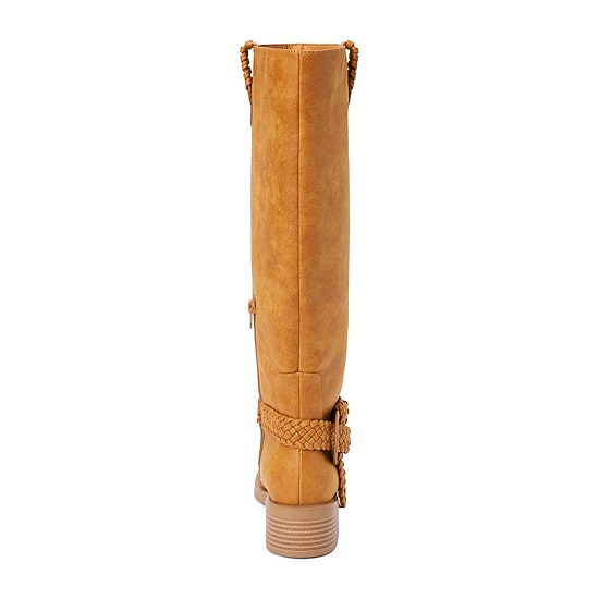 COCONUTS BY Matisse Womens Cheyenne Block Heel Riding Boots