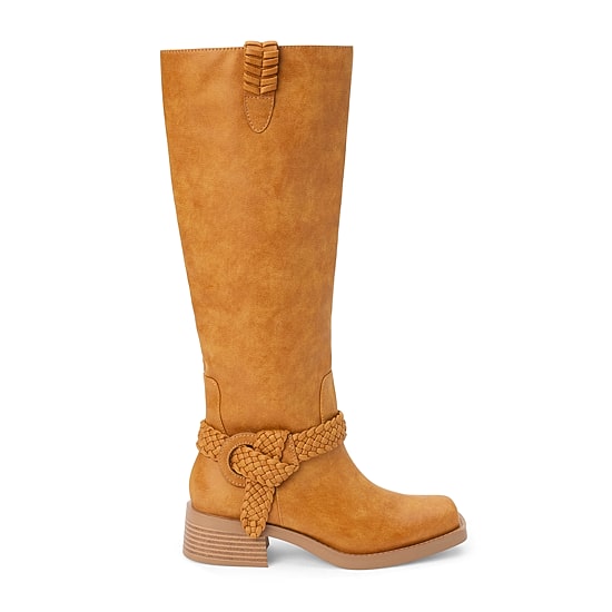 COCONUTS BY Matisse Womens Cheyenne Block Heel Riding Boots