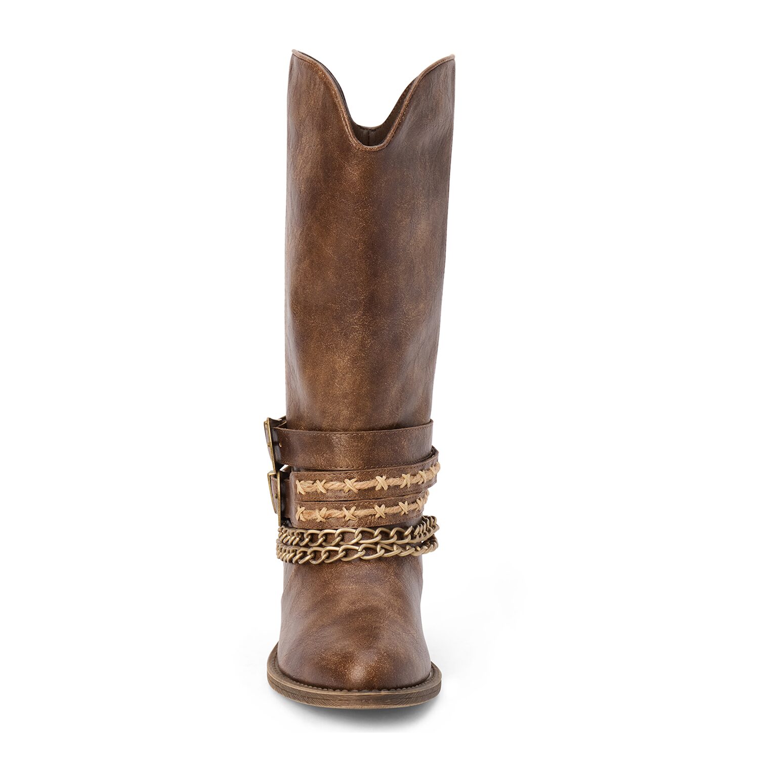 COCONUTS BY Matisse Womens Billy Block Heel Cowboy Boots