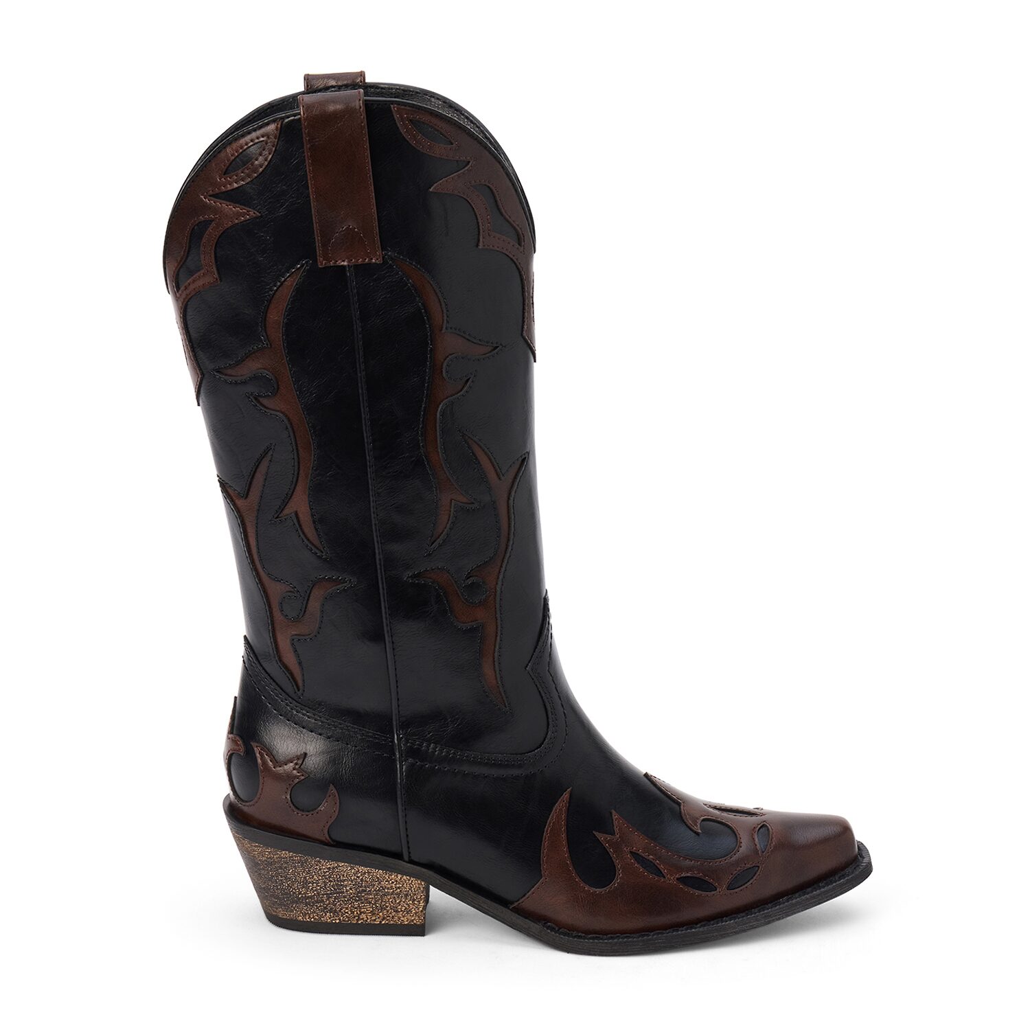 COCONUTS BY Matisse Womens Wylie Block Heel Cowboy Boots