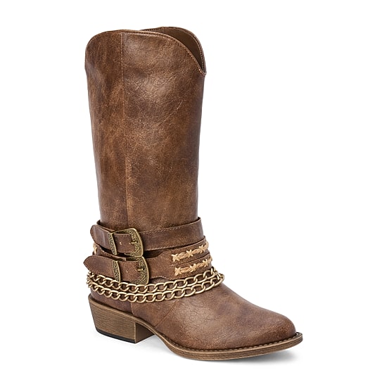 COCONUTS BY Matisse Womens Billy Block Heel Cowboy Boots