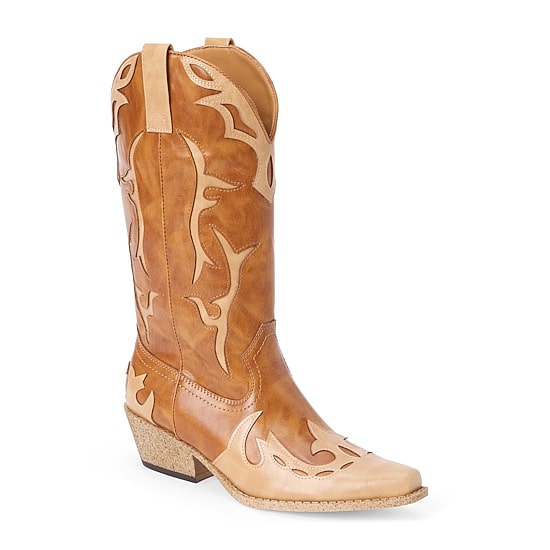 COCONUTS BY Matisse Womens Wylie Block Heel Cowboy Boots