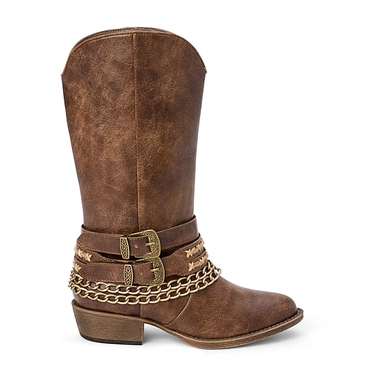 COCONUTS BY Matisse Womens Billy Block Heel Cowboy Boots