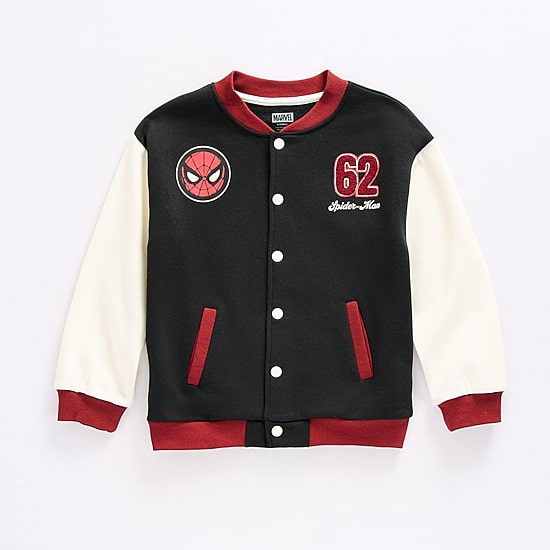 Disney Collection Boys Marvel Spiderman Bomber Jacket