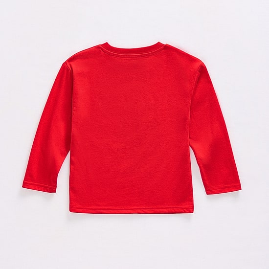 Toddler Boys Crew Neck Long Sleeve Regular Fit Graphic T-Shirt