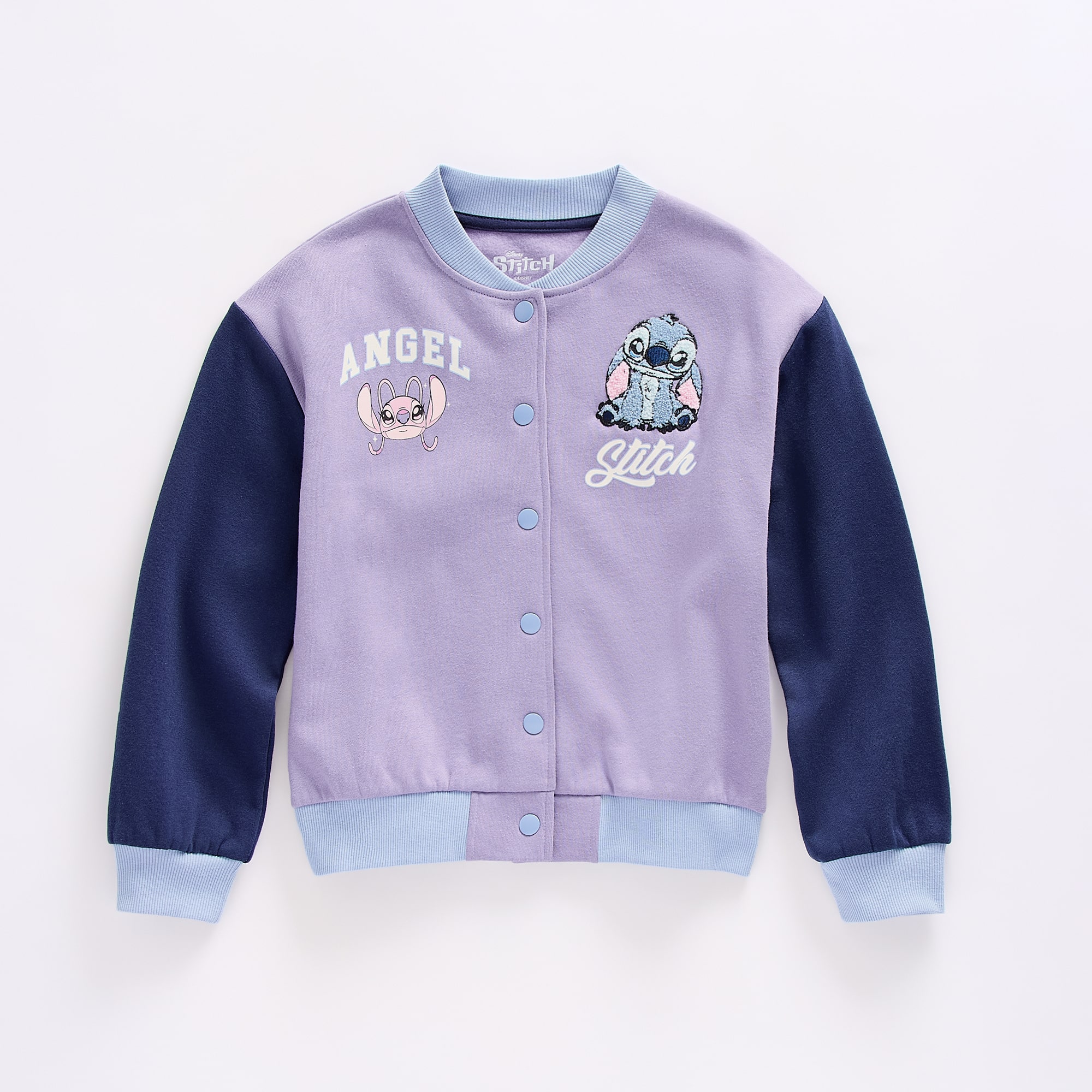Disney Collection Girls Lilo & Stitch Fleece Bomber Jacket