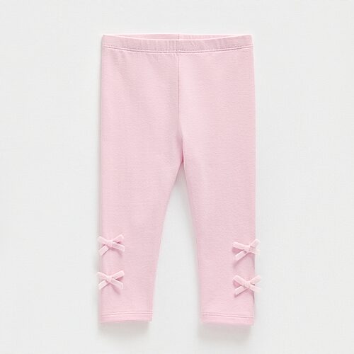 Okie Dokie Baby Girls Knit Skinny Full Length Leggings In Pink