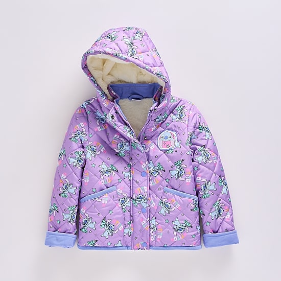 Disney Collection Little & Big Kid Girls Fleece Lined Heavyweight Quilted Jacket