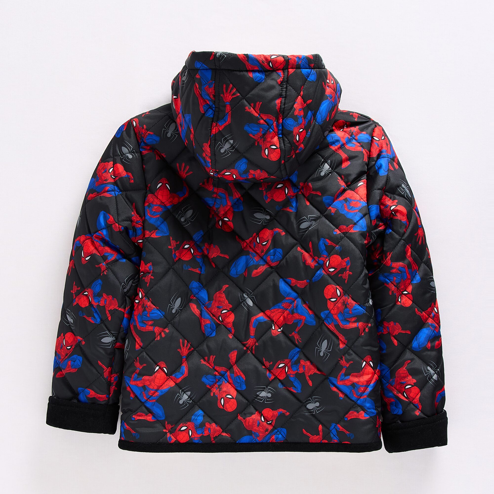 Disney Collection Little & Big Kid Boys Marvel Spiderman Fleece Lined Heavyweight Quilted Jacket