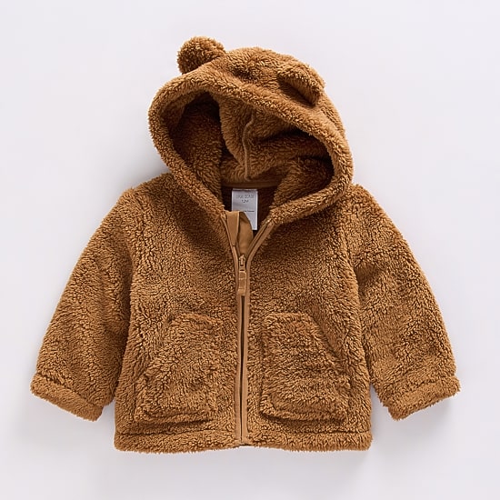 Okie Dokie Sherpa Baby Boys Hooded Jacket