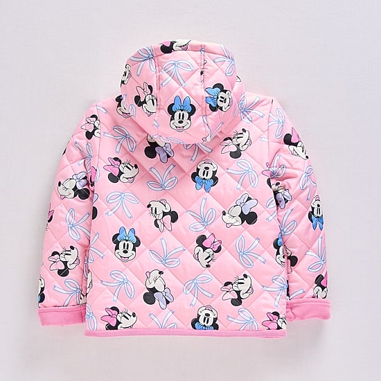 Disney Collection Little & Big Kid Girls Minnie Mouse Fleece Lined Heavyweight Quilted Jacket