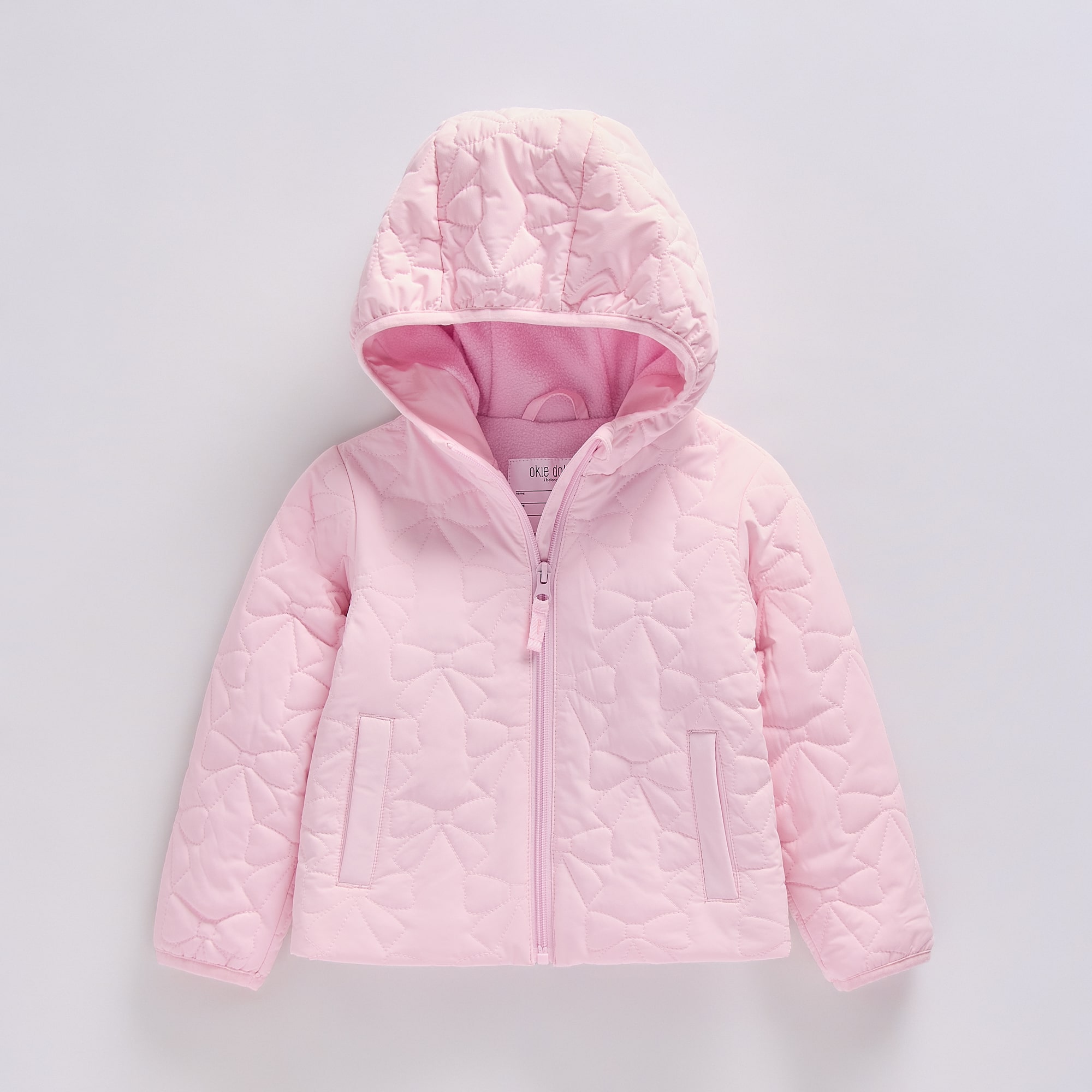 Okie Dokie Toddler Girls Hooded Midweight Puffer Jacket