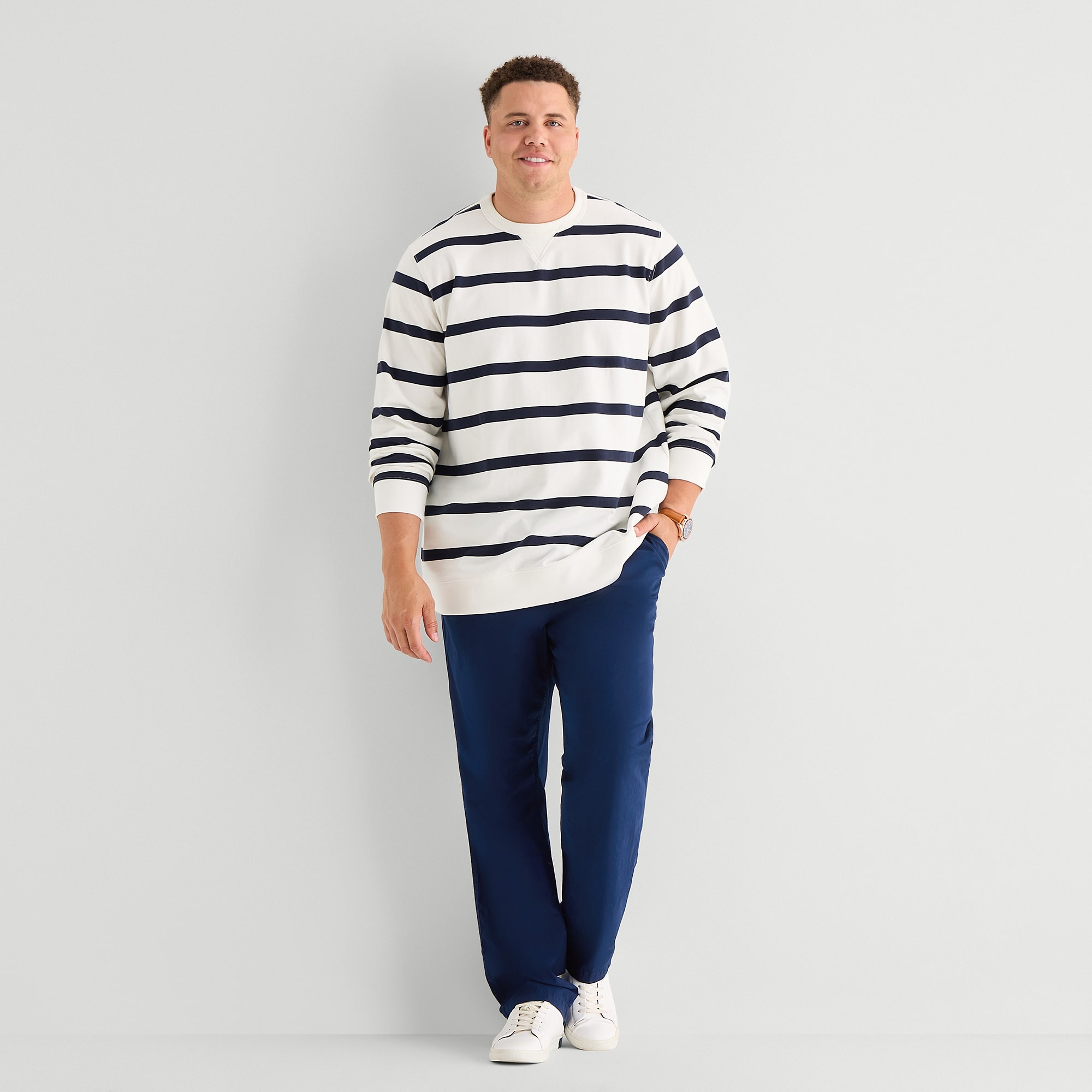 St. John's Bay Mens Straight Fit Big and Tall Flat Front Pant