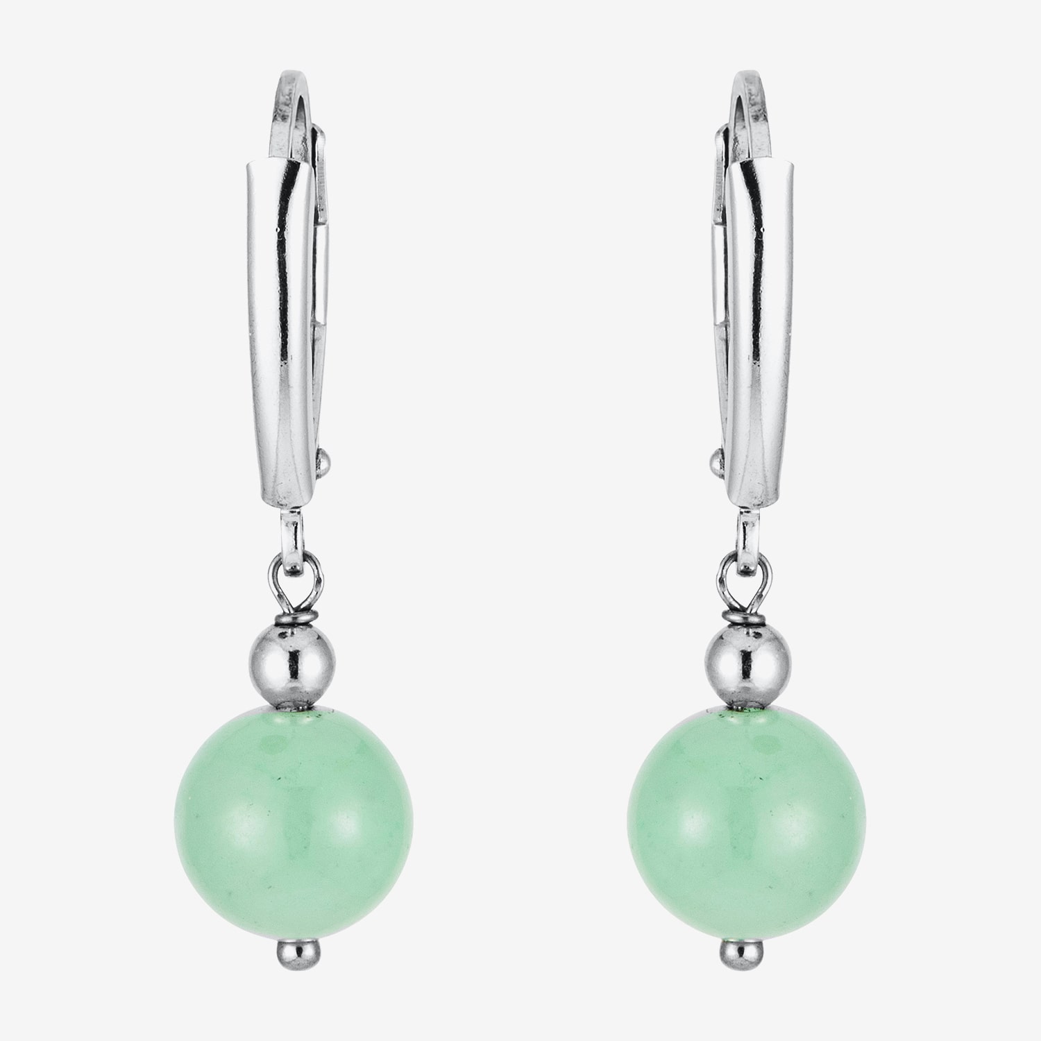Limited Quantities! Womens Genuine Multi Color Jade Sterling Silver 2 Pair Earring Set