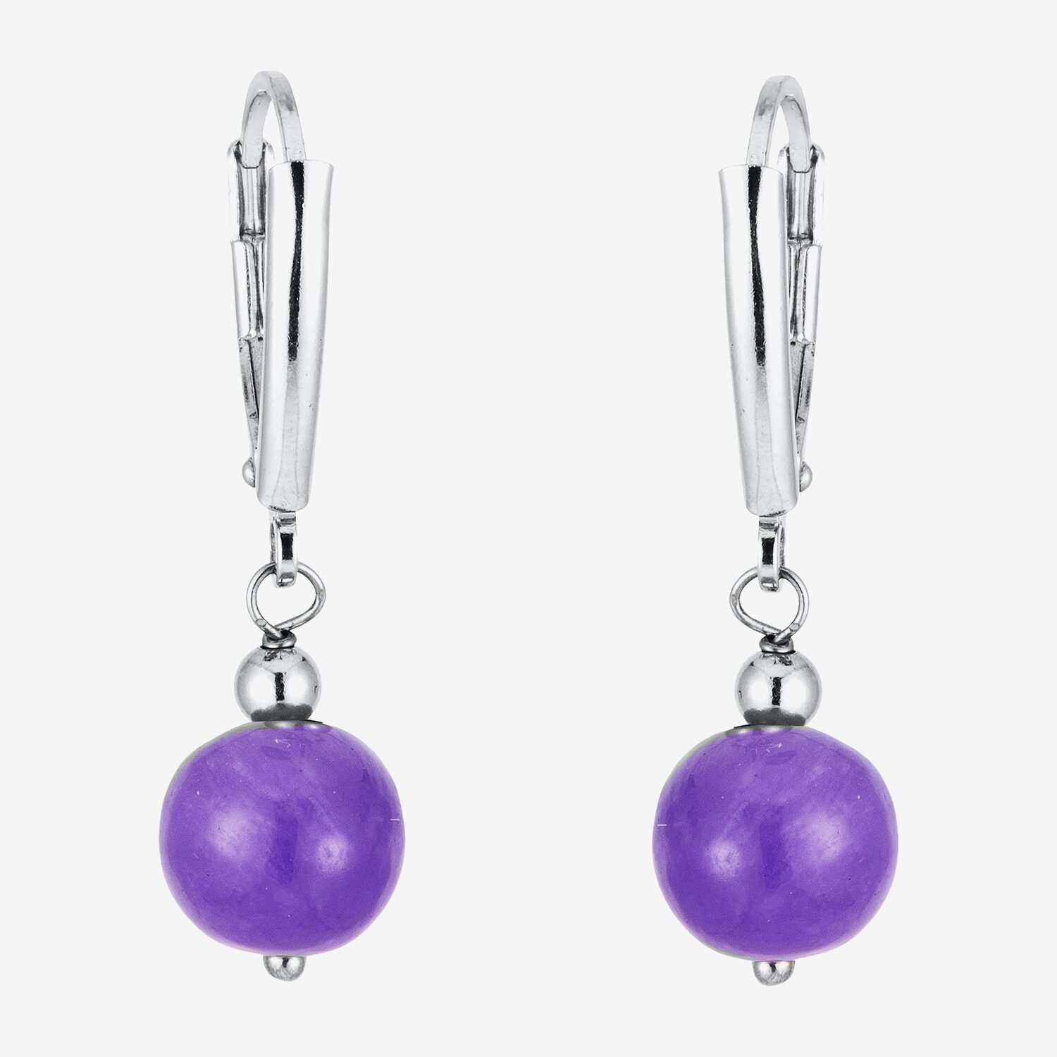 Limited Quantities! Womens Genuine Multi Color Jade Sterling Silver 2 Pair Earring Set