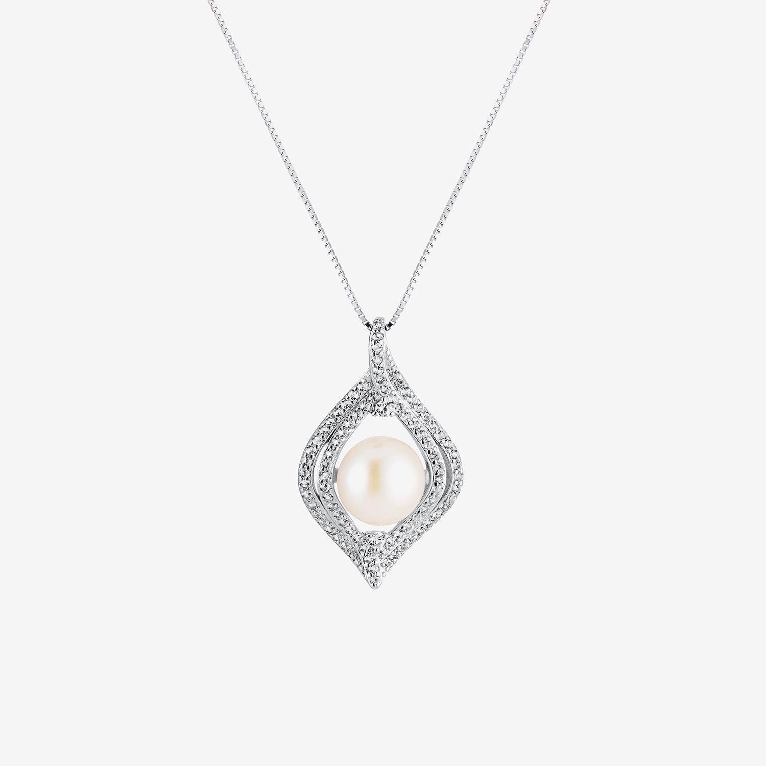 Limited Quantities! Womens White Cultured Freshwater Pearl Sterling Silver 18 Inch Pendant Necklace