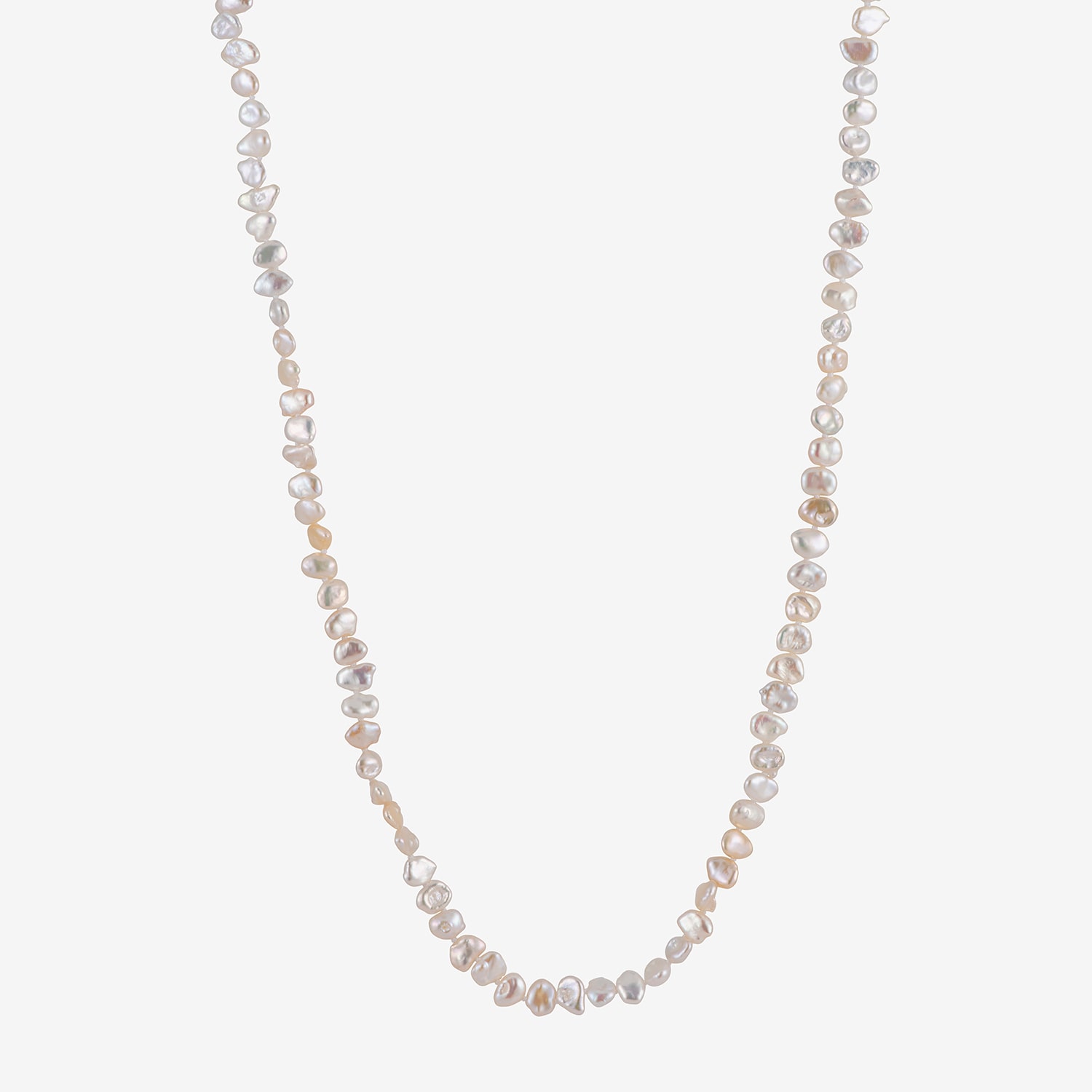 Limited Quantities! Womens White Sterling Silver Strand Necklace