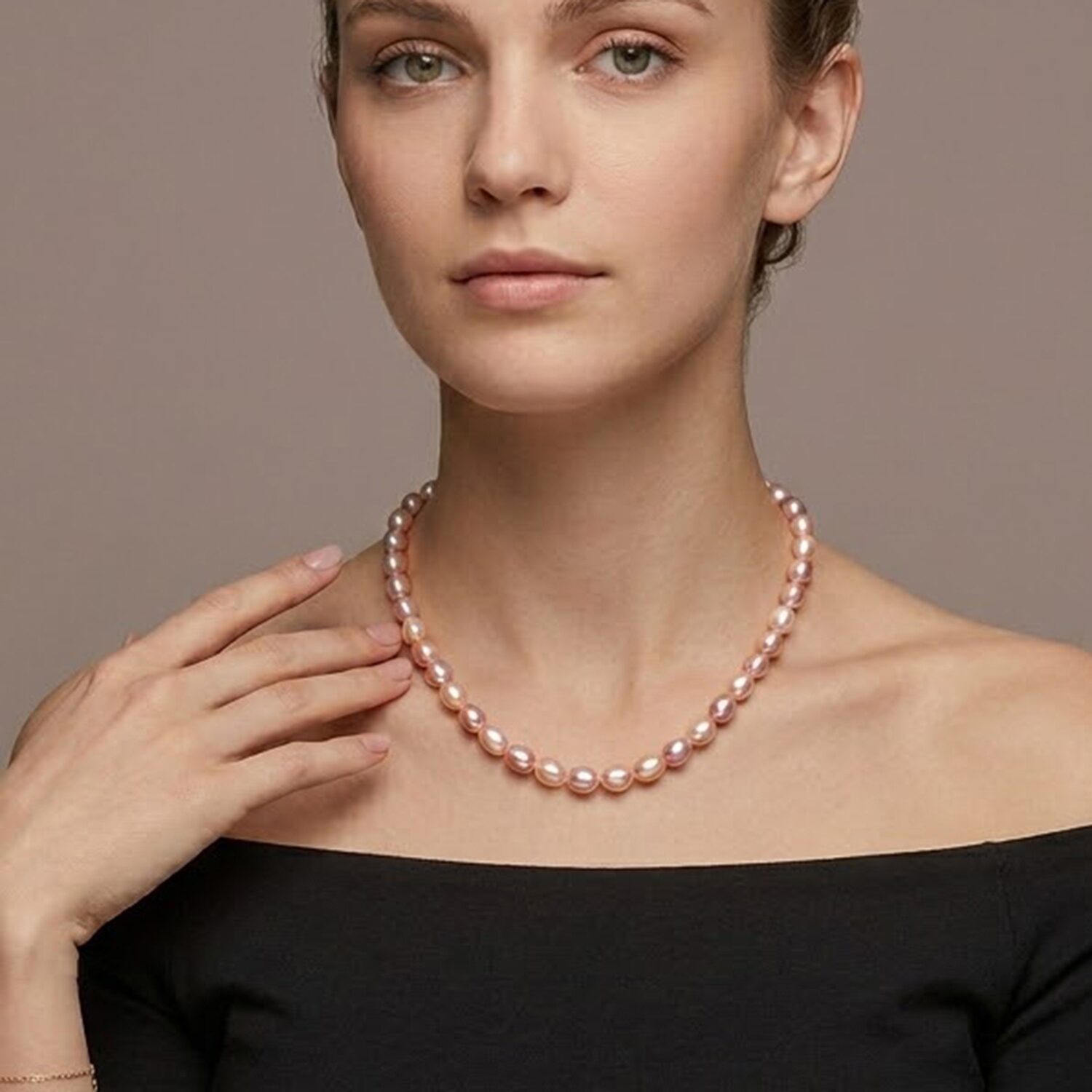 Limited Quantities! Womens Pink Sterling Silver Strand Necklace