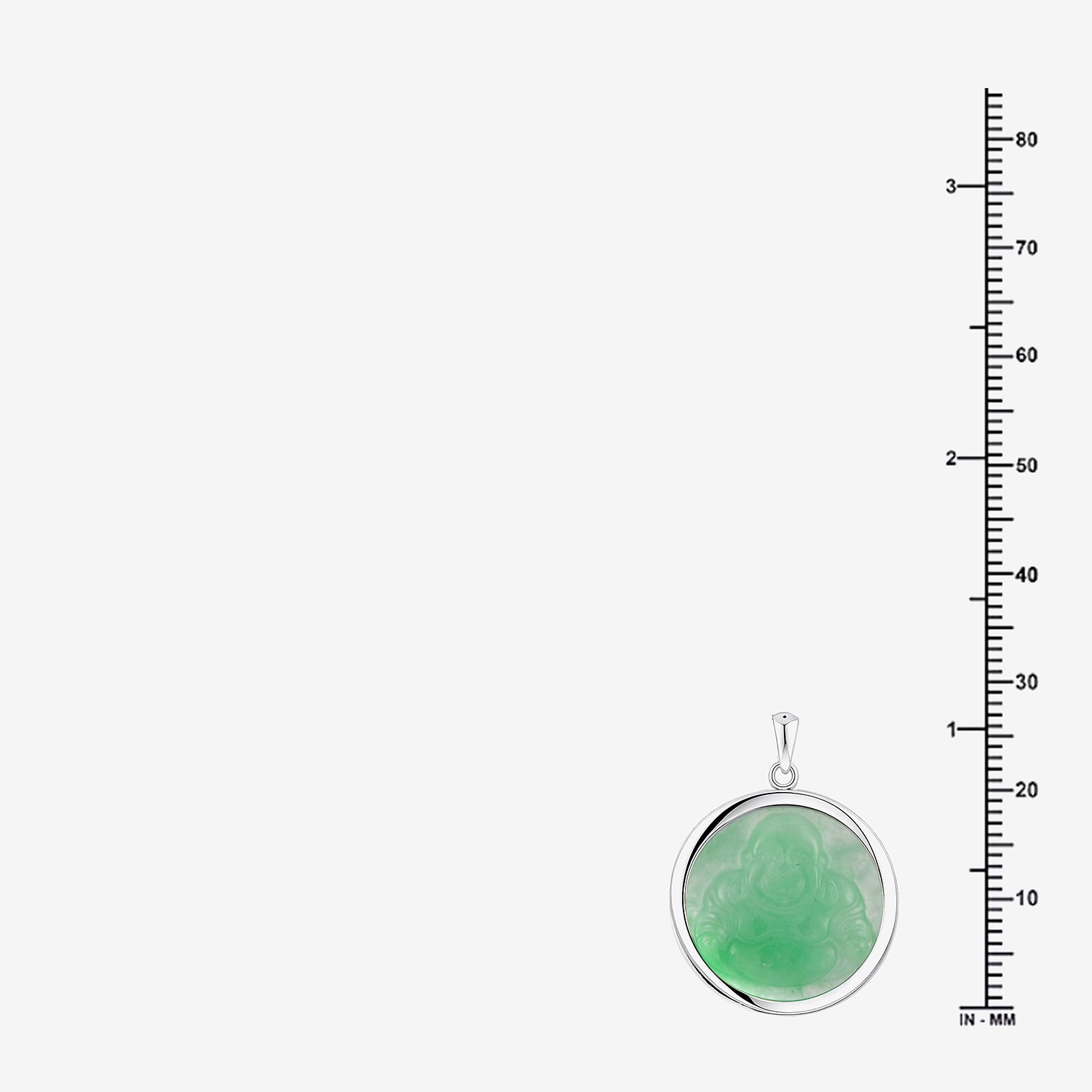Limited Quantities! Womens Genuine Green Jade Sterling Silver Circle 18 Inch Pendant Necklace