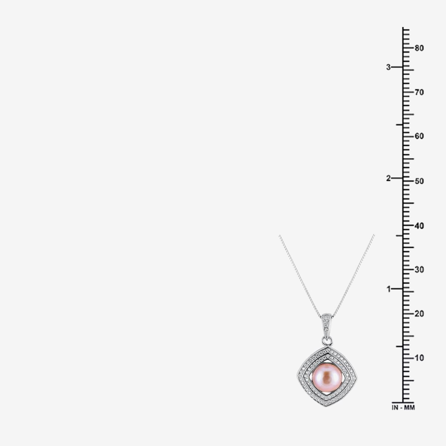 Limited Quantities! Womens Pink Cultured Freshwater Pearl Sterling Silver 18 Inch Pendant Necklace
