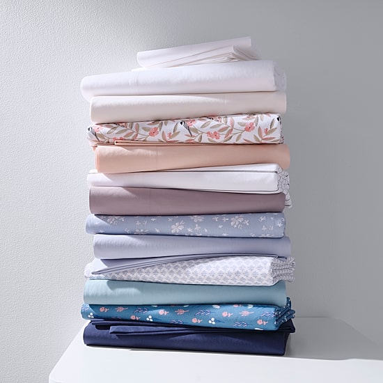 Home Expressions Cool and Crisp Cotton Percale Sheet Set