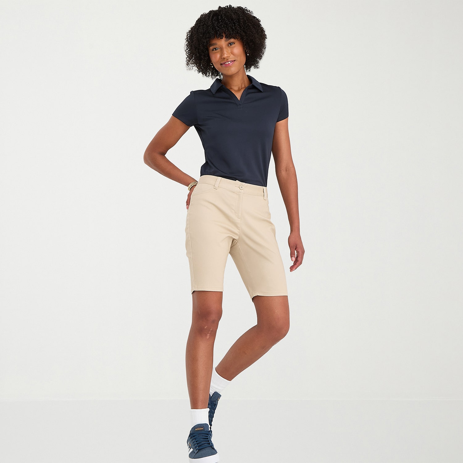 IZOD Womens Juniors Bermuda Short