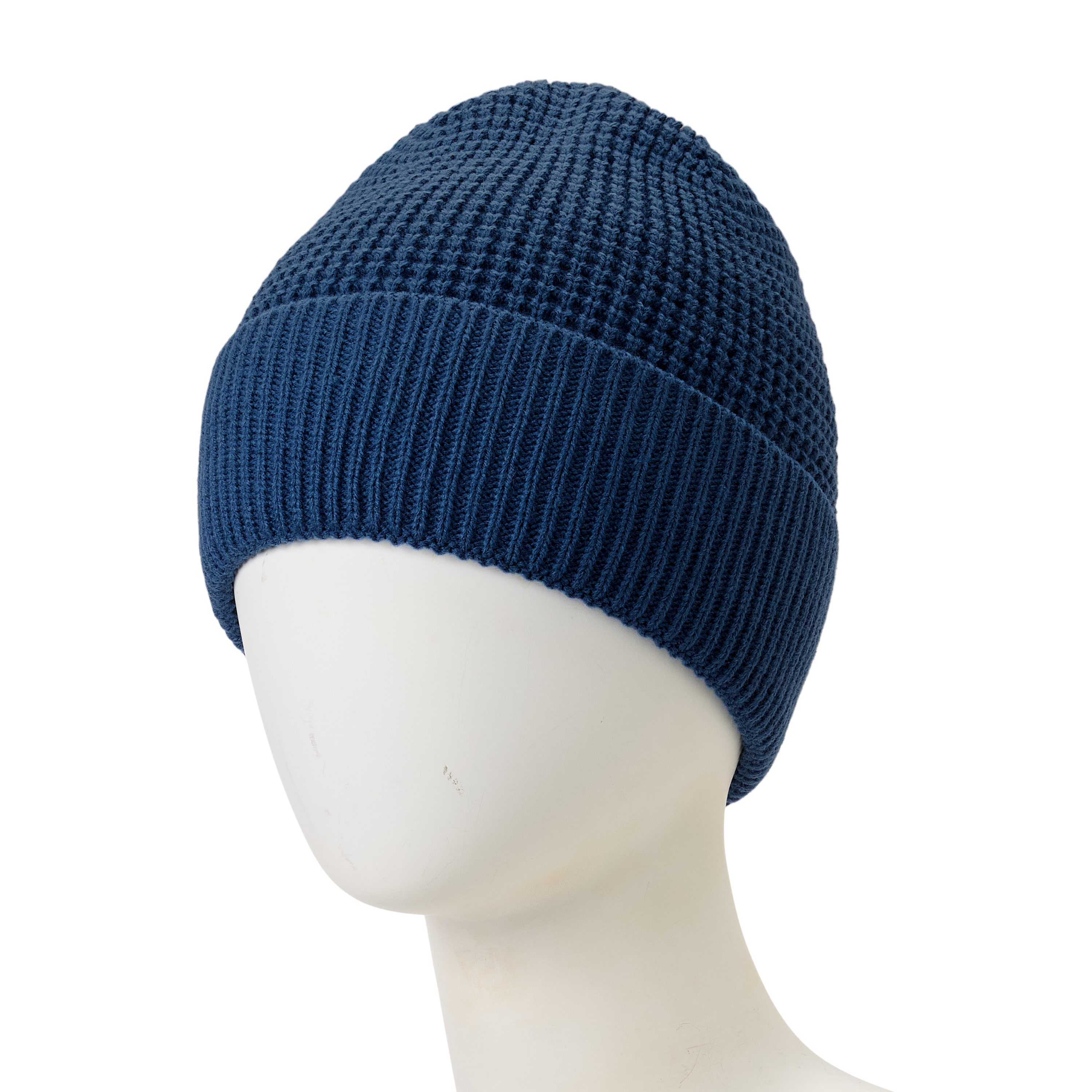 St. John's Bay Waffle Knit Wide Cuff Mens Beanie