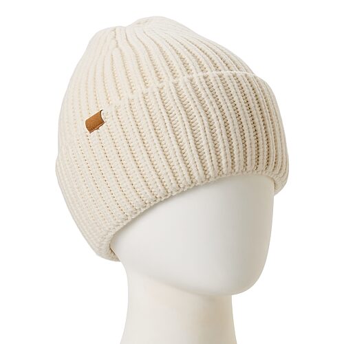Ana Wide Cuff\n Womens Beanie In Beige