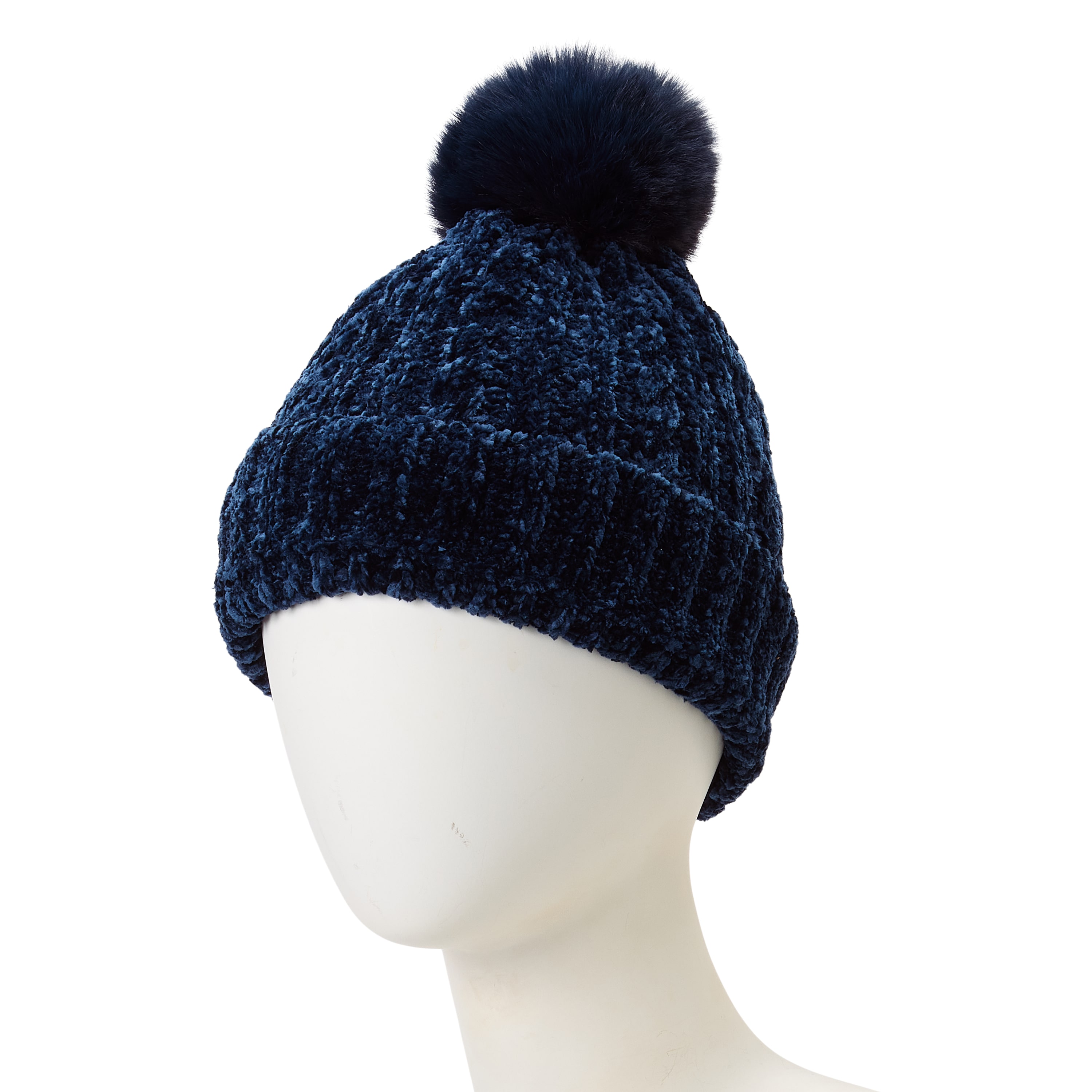 St. John's Bay Chenille Womens Beanie, Color: American Navy - JCPenney