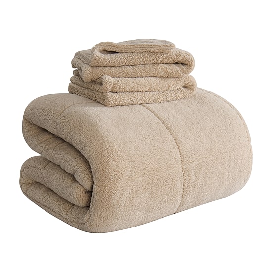 Awesome Home™ Sherpa Comforter Set Midweight Reversible Comforter Set
