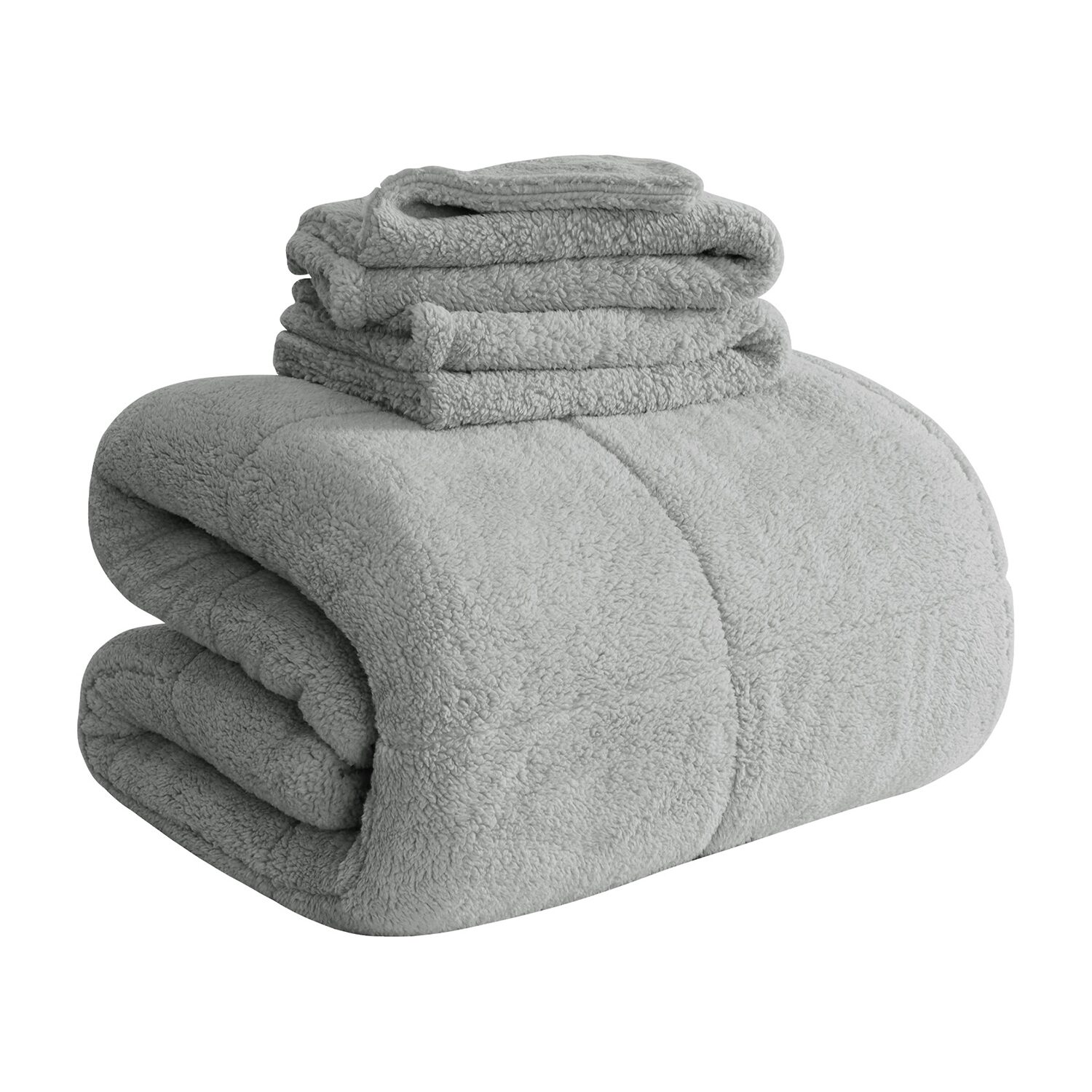 Awesome Home™ Sherpa Comforter Set Midweight Reversible