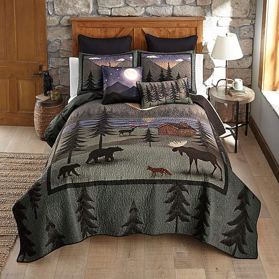 Donna Sharp Wild Retreat 3-pc. Easy Care Quilt Set