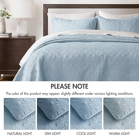 Madison Park Mansfield Antimicrobial Treated Reversible Quilt Set