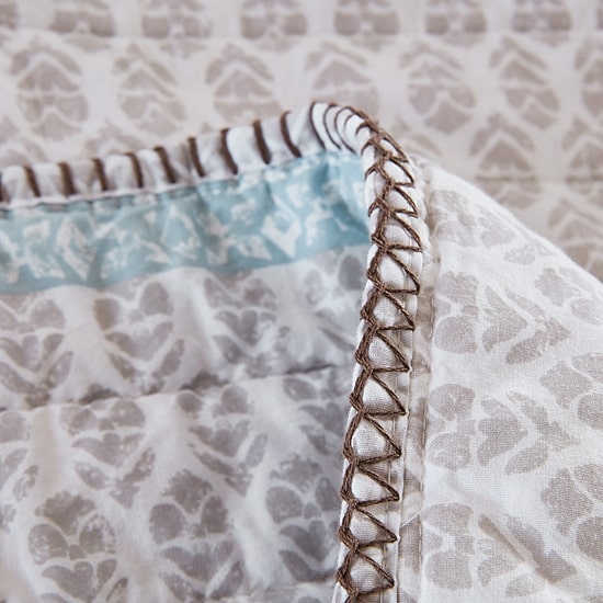 INK+IVY Surya Block Print Cotton 3-pc. Reversible Quilt Set