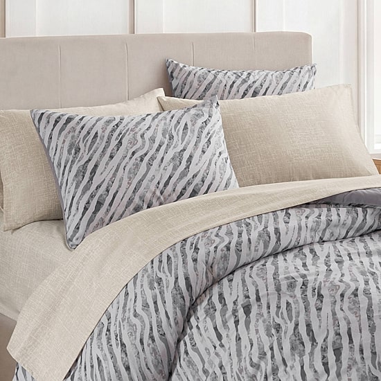 Madison Park Essentials Harlow Abstract Stripe Print With Sheet Set Comforter Set