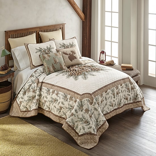 Donna Sharp Pine Medallion Easy Care Quilt Set