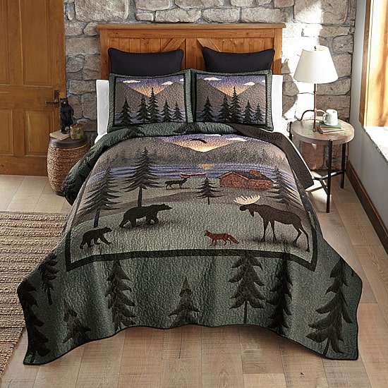 Donna Sharp Wild Retreat 3-pc. Easy Care Quilt Set