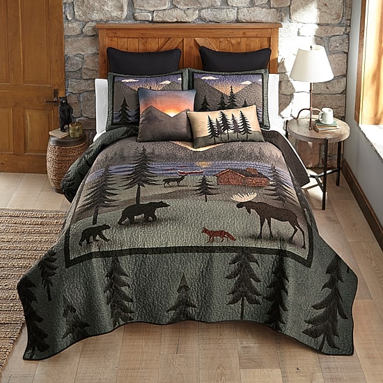 Donna Sharp Wild Retreat 3-pc. Easy Care Quilt Set
